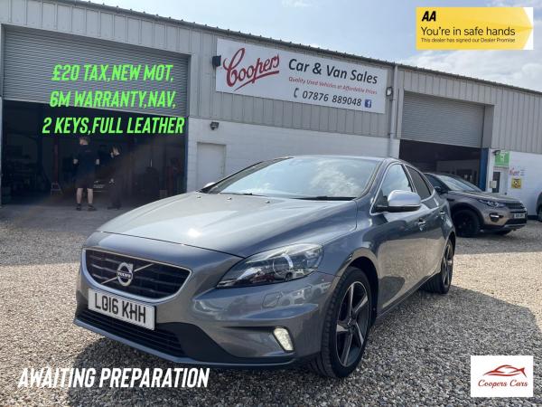 Volvo V40 2.0 D2 R-Design Lux Nav Hatchback 5dr Diesel Auto Euro 6 (s/s) (120 ps)