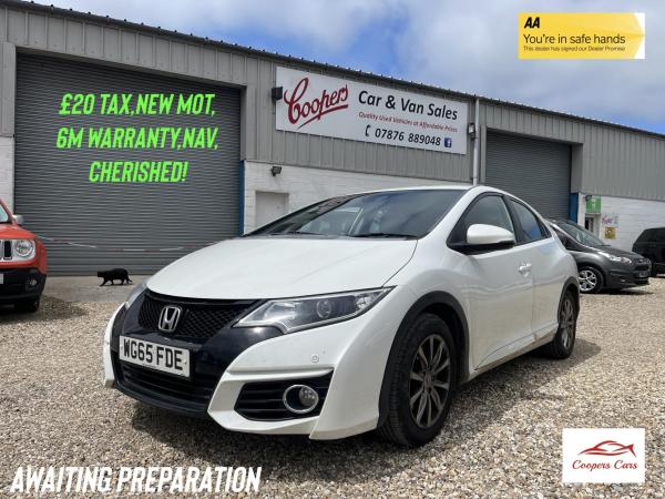 Honda Civic 1.6 i-DTEC SE Plus (Navi) Hatchback 5dr Diesel Manual Euro 5 (s/s) (120 ps)