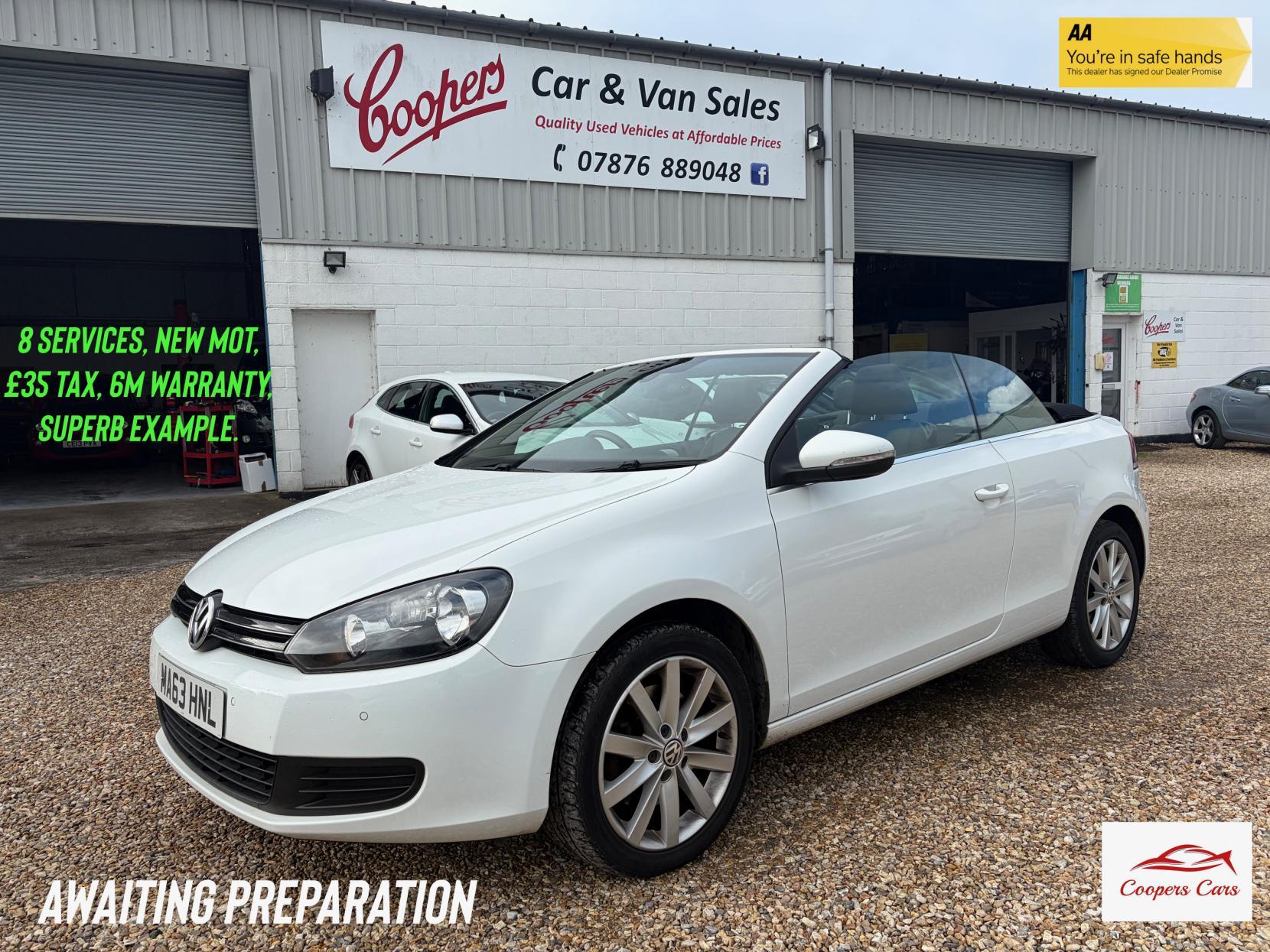 Volkswagen Golf 2.0 TDI BlueMotion Tech SE Cabriolet 2dr Diesel Manual Euro 5 (s/s) (140 ps)