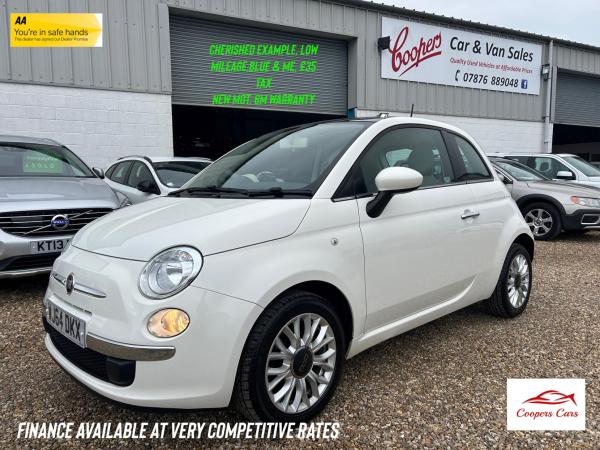 Fiat 500 1.2 Lounge Hatchback 3dr Petrol Manual Euro 6 (s/s) (69 bhp)