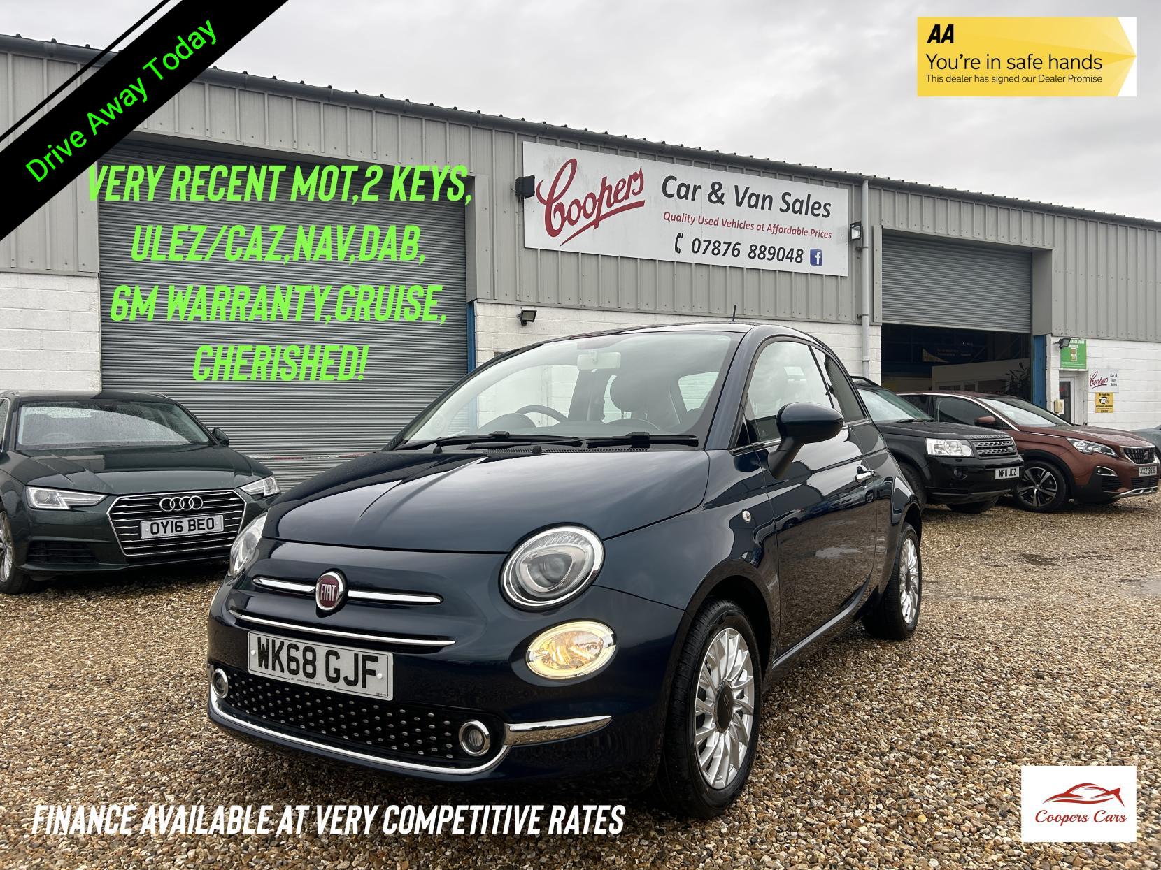 Fiat 500 1.2 Lounge Hatchback 3dr Petrol Manual Euro 6 (s/s) (69 bhp)