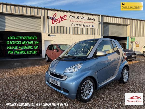 Smart fortwo 1.0 MHD Passion Coupe 2dr Petrol SoftTouch Euro 5 (s/s) (71 bhp)