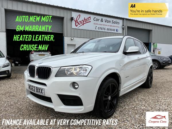 BMW X3 2.0 20d M Sport SUV 5dr Diesel Auto xDrive Euro 5 (s/s) (184 ps)