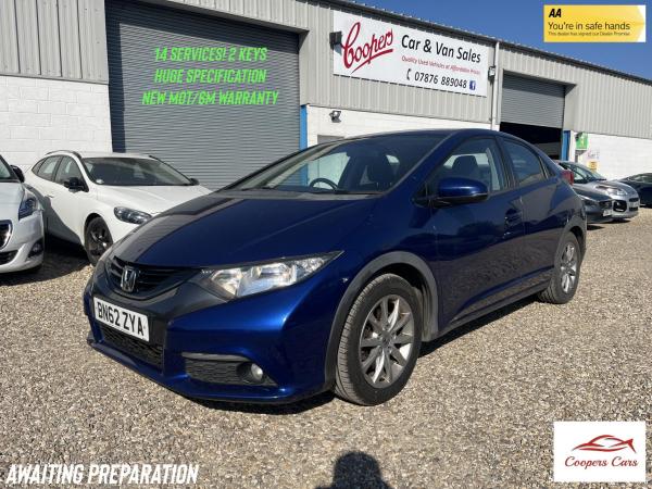 Honda Civic 1.8 i-VTEC ES Hatchback 5dr Petrol Manual Euro 5 (s/s) (142 ps)