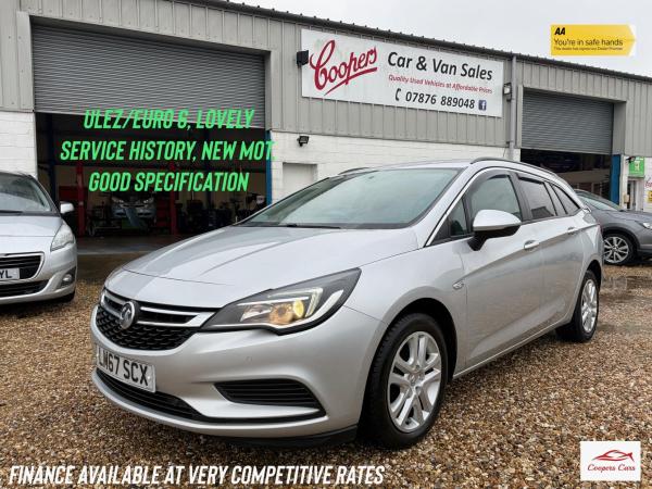 Vauxhall Astra 1.6 CDTi ecoTEC BlueInjection Design Sports Tourer 5dr Diesel Manual Euro 6 (s/s) (110 ps)