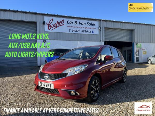 Nissan Note 1.2 DIG-S Tekna Hatchback 5dr Petrol Manual Euro 5 (s/s) (98 ps)