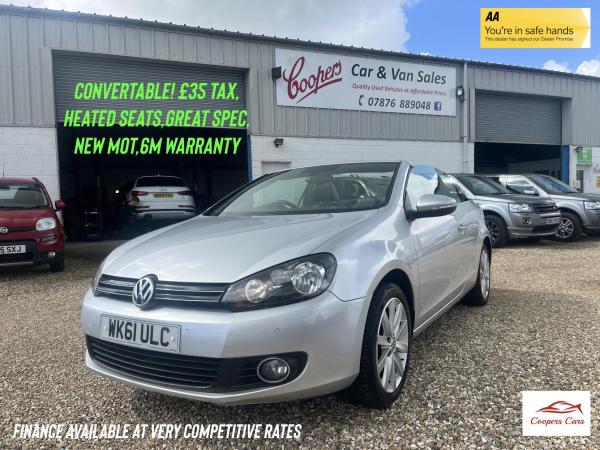 Volkswagen Golf 1.6 TDI BlueMotion Tech SE Cabriolet 2dr Diesel Manual Euro 5 (s/s) (105 ps)