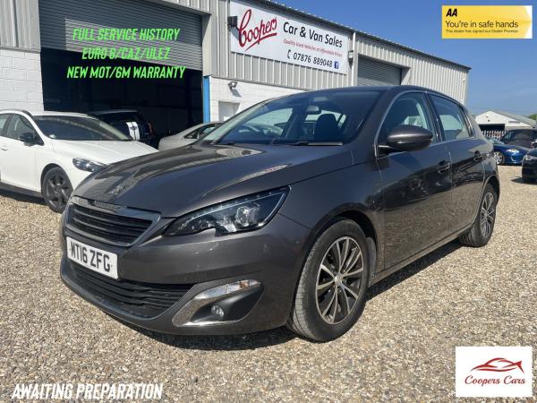 Peugeot 308 1.6 BlueHDi Allure Hatchback 5dr Diesel Manual Euro 6 (s/s) (120 ps)