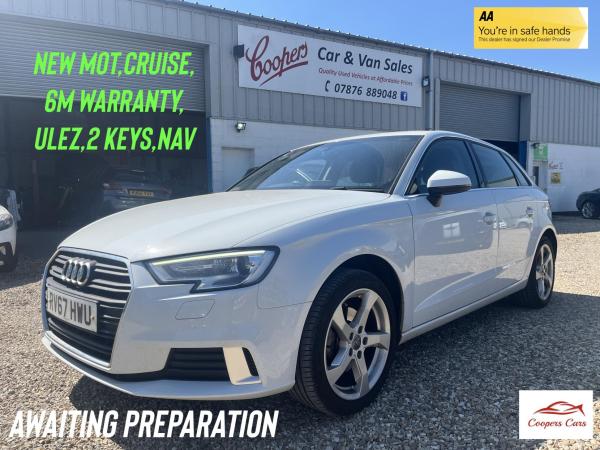Audi A3 1.5 TFSI CoD Sport Sportback 5dr Petrol Manual Euro 6 (s/s) (150 ps)