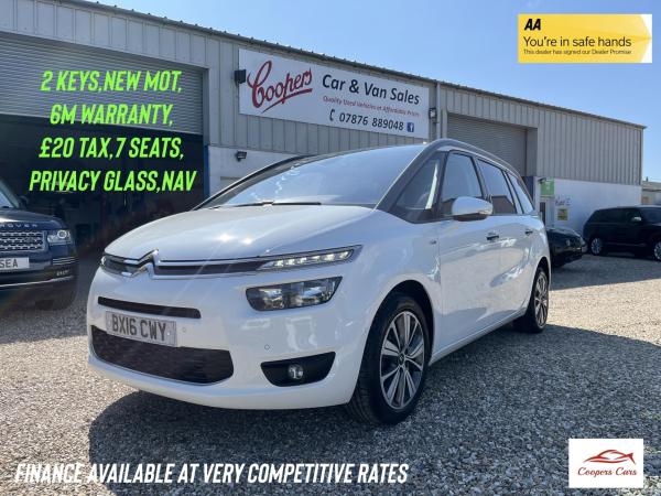 Citroen Grand C4 Picasso 1.6 BlueHDi Exclusive+ MPV 5dr Diesel EAT6 Euro 6 (s/s) (120 ps)